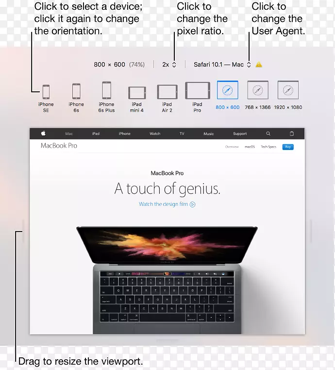响应网页设计mac书专业MacBook Safari苹果产品设计