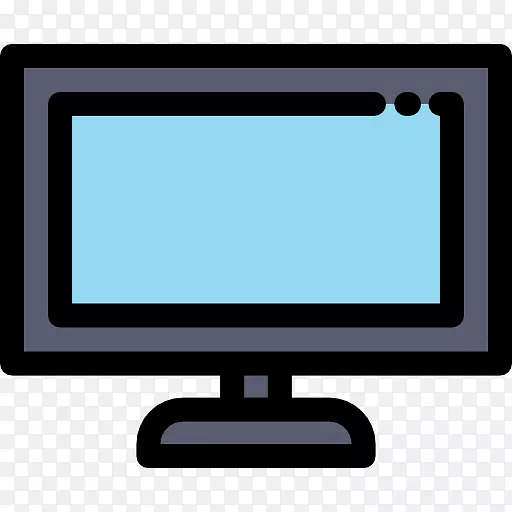 电脑监控电脑图标电视机黑板学习学校