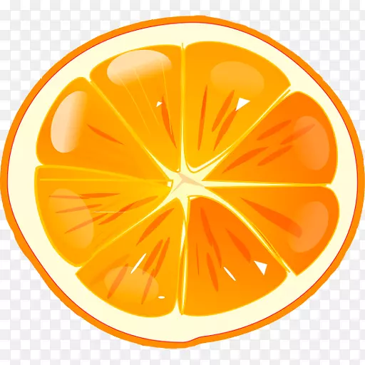 橙色电脑图标果汁剪辑艺术-橙色