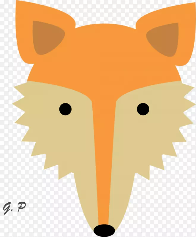 红狐北极狐夹艺术-狐狸