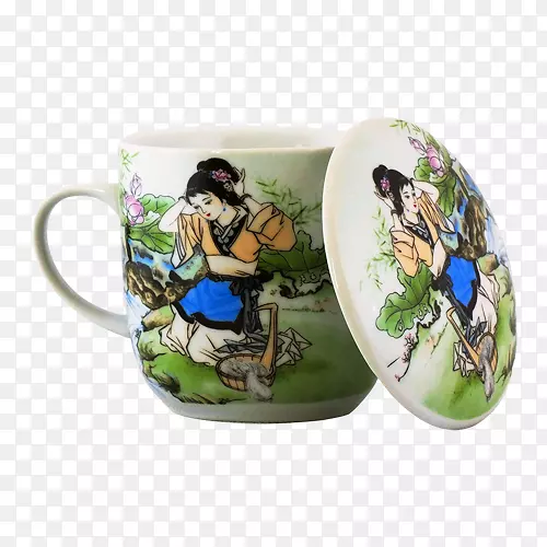 茶杯碟陶瓷杯茶杯