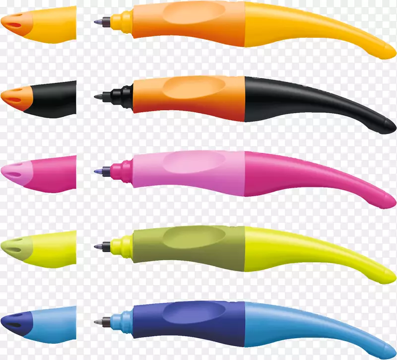 稳定自如的左手笔滚珠笔圆珠笔钢笔稳定易原始手写笔左手圆珠笔设计