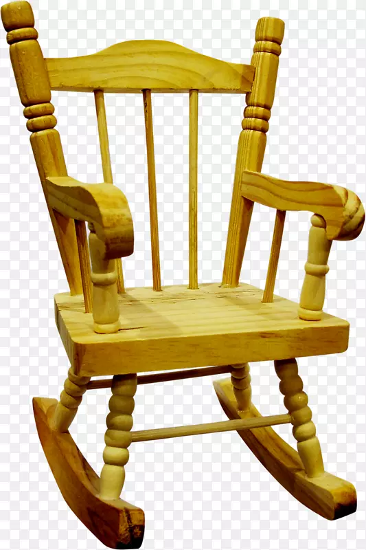 摇椅、家具、光栅、图形剪辑艺术.木制椅子
