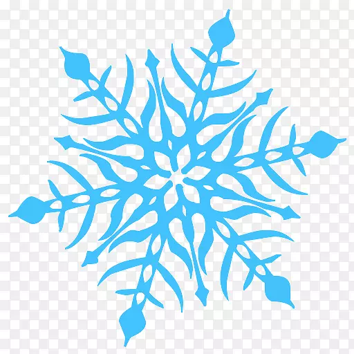 雪花剪贴画-雪花
