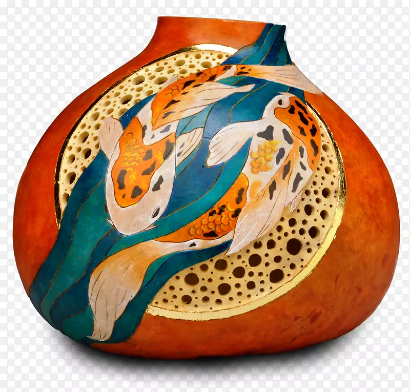 葫芦艺术花瓶-如何自己做-花瓶
