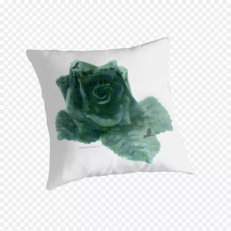 投掷枕头垫绿色杜兰大学-枕头