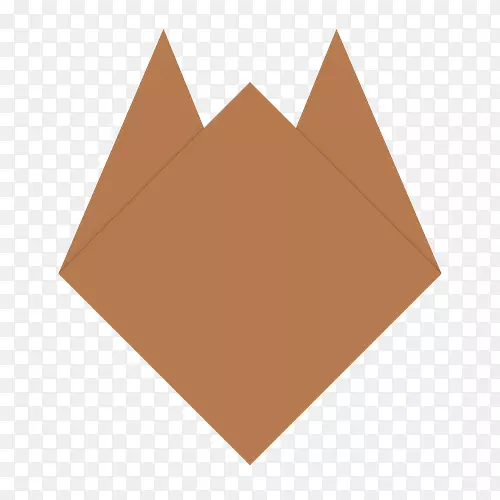 纸折纸对角线方形住宅别墅米拉诺折纸狗