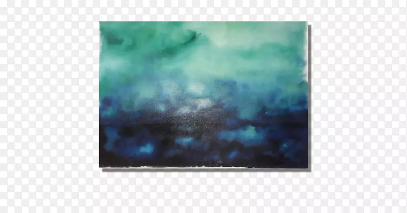绿松石画框天空plc-天空海