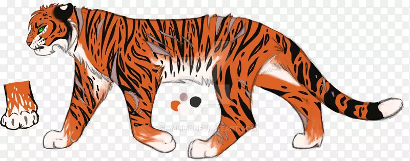 虎猫宠物剪贴画-老虎