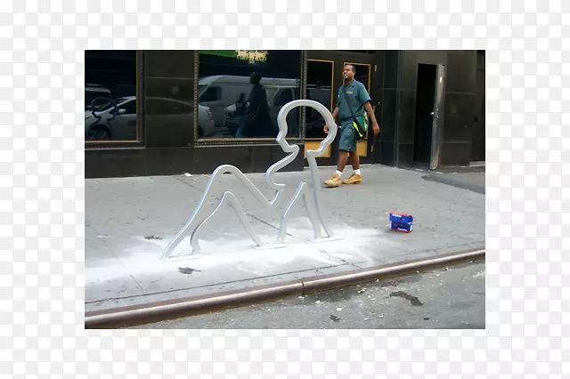 珀斯自行车停放架塑料单轨