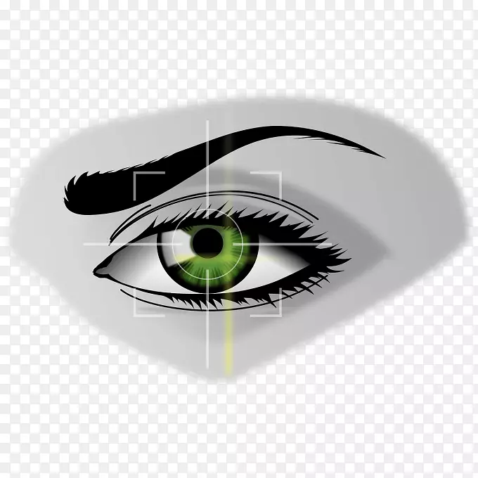 视网膜扫描图像扫描仪人眼夹艺术眼