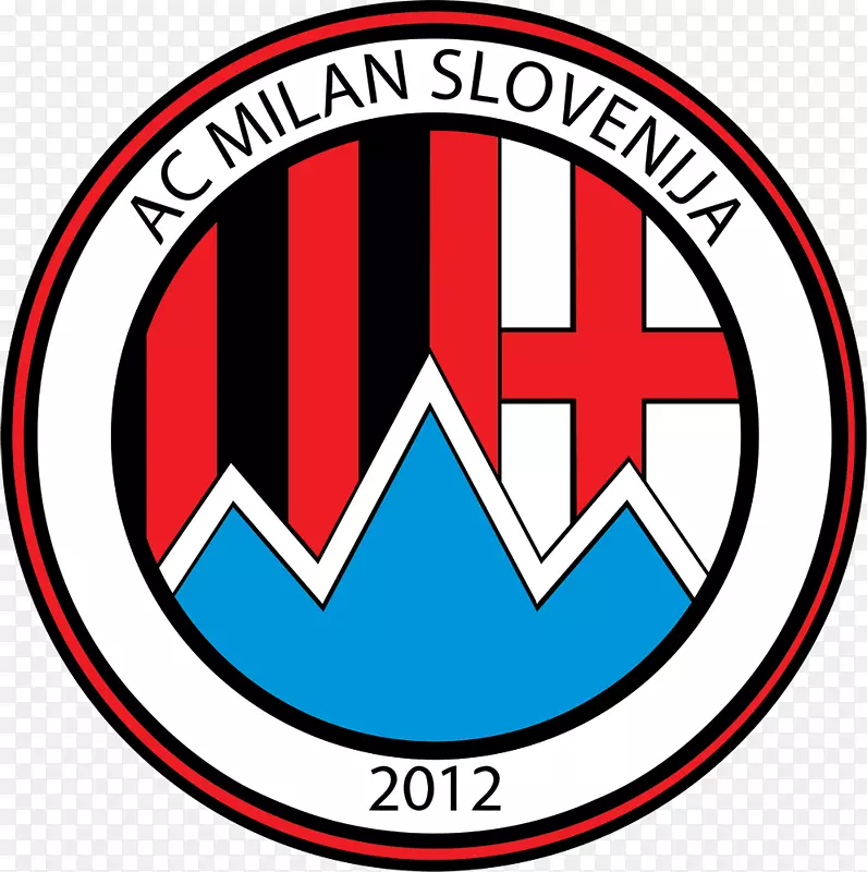 čEV AC米兰斯洛文尼亚航空公司。米兰足球支持者团体标志-保罗·马尔蒂尼
