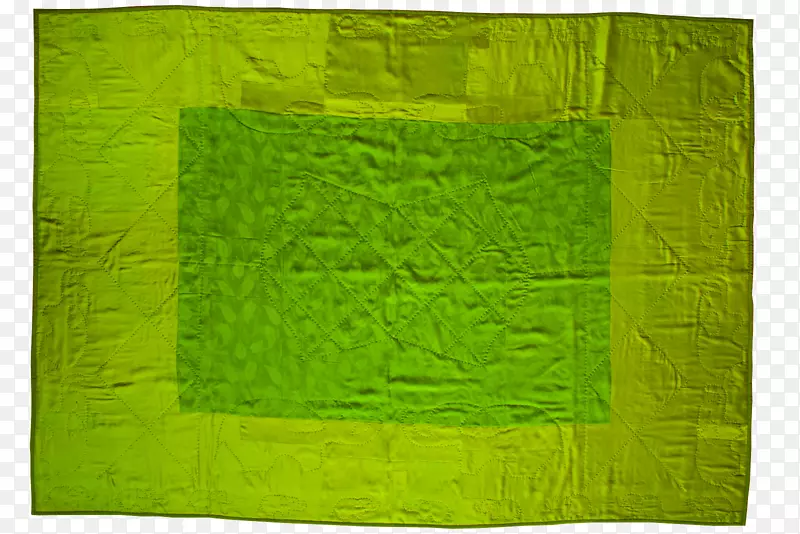 长方形绿色垫子-拼贴