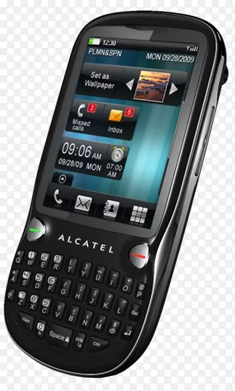 Alcatel移动电话智能手机翻盖设计蜂窝网络-智能手机