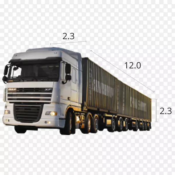 多式集装箱车货运物流业务-卡车