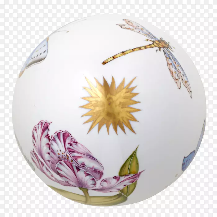 陶瓷餐具球.白房子复活节彩蛋卷