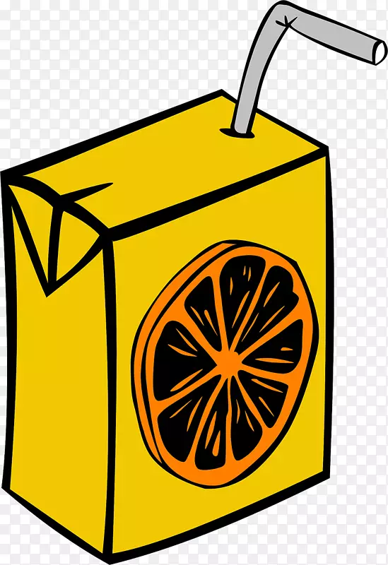 橙汁，苹果汁，果汁盒，剪贴画