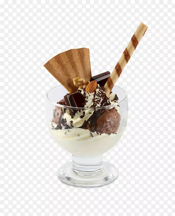 圣代巧克力冰淇淋白兰地夫人法式咖啡点菜菜单