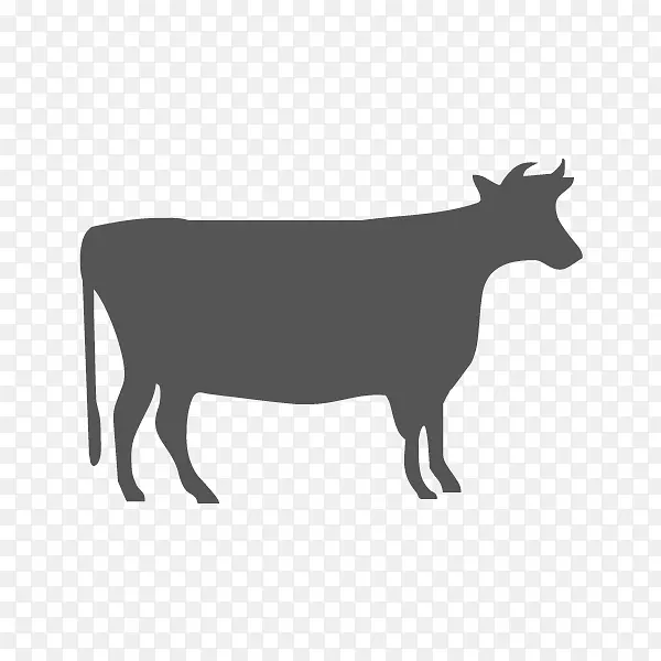 肉牛剪影模板乳牛摄影.剪影
