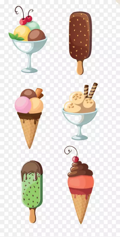冰淇淋圣代-免费风味-冰淇淋