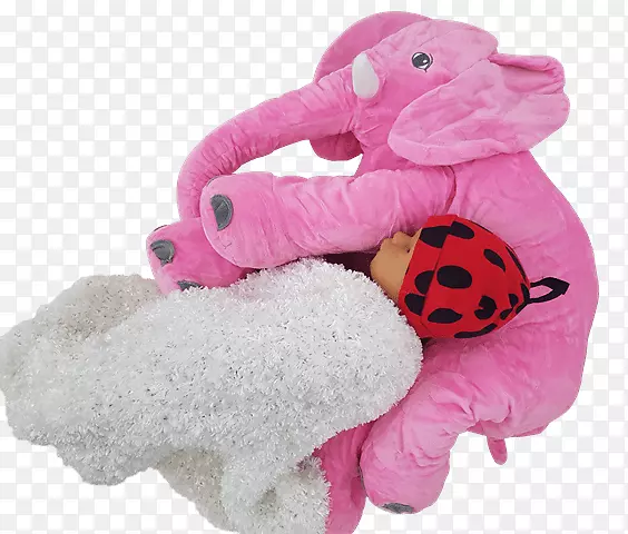 毛绒婴儿毛绒玩具&可爱的玩具-粉红大象