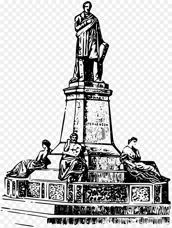 纽卡斯尔在泰恩华盛顿纪念碑剪辑艺术纪念碑