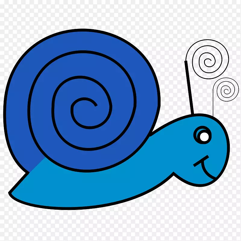 蜗牛和鼻涕虫计算机图标绘制剪贴画.蜗牛