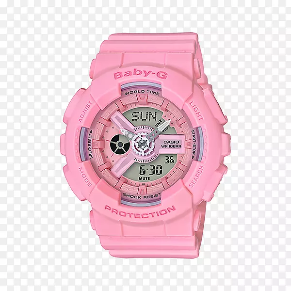 G-震惊卡西欧手表粉红色网上购物-卡西欧