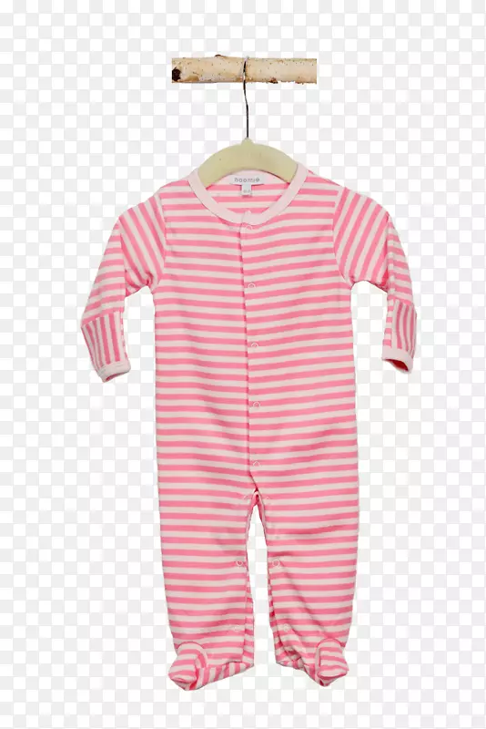 婴儿及幼儿单件睡衣袖子粉红色m连衣裙