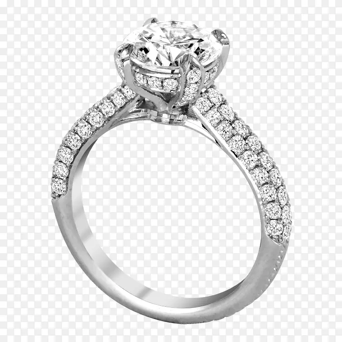 结婚戒指银身珠宝创意婚戒