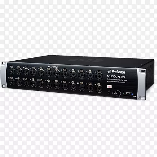 音频混频器PreSonus数字混合控制台19英寸机架数字数据文森特巴赫