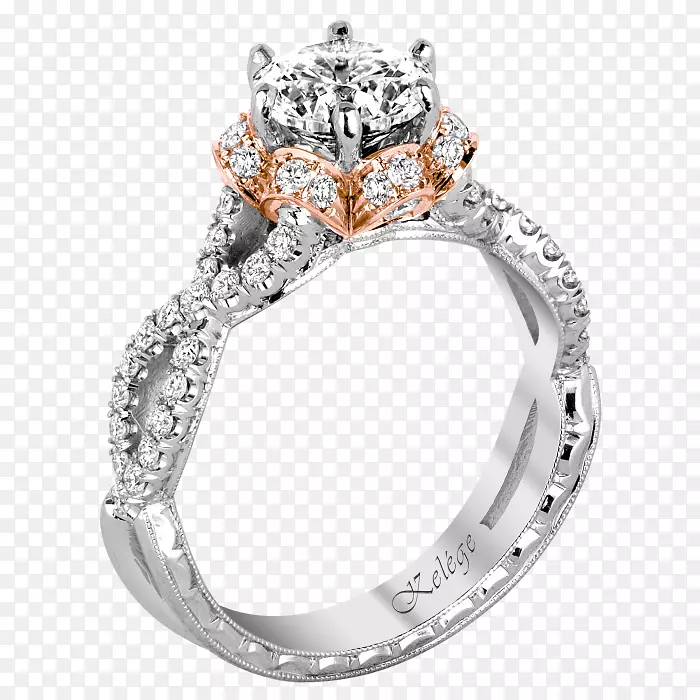 订婚戒指，结婚戒指，珠宝.创意婚戒