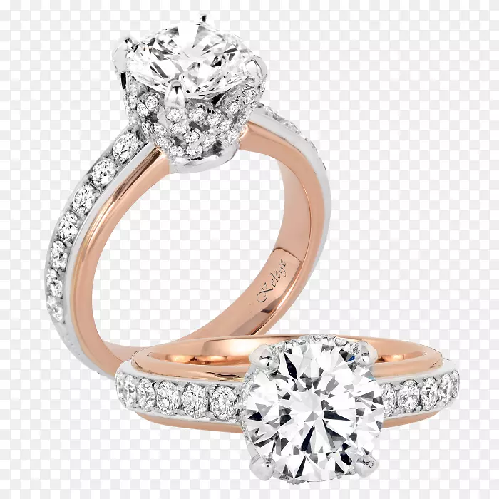 结婚戒指珠宝金订婚戒指创意婚戒