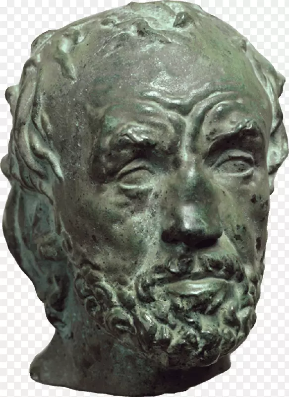 1840-1917雕塑艺术-人-鼻子骨折的男人-罗丹·奥古斯特·罗丹