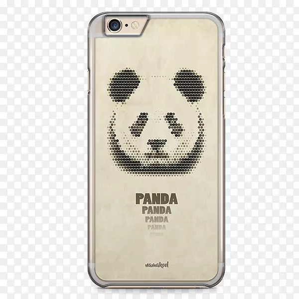 大熊猫马赛克艺术印刷-iPhone背面