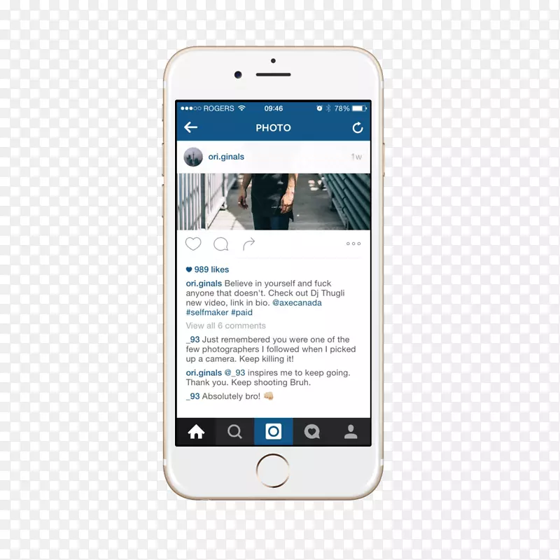智能手机功能电话Instagram视频手机-金Instagram