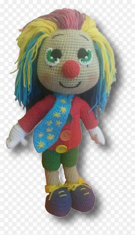 毛绒玩具毛绒娃娃小丑玩具