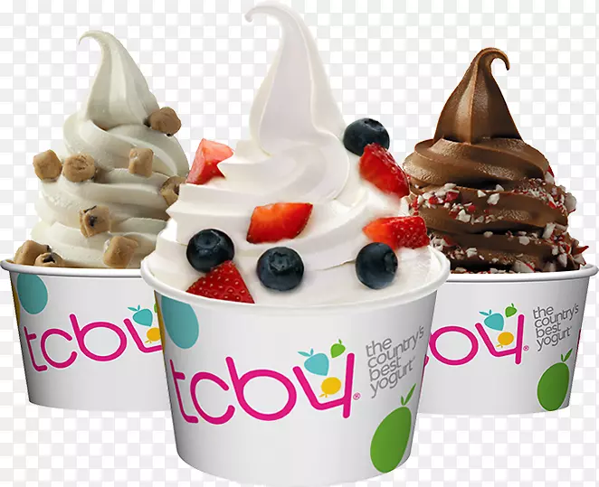 冷冻酸奶圣代冰淇淋TCBY冷冻酸奶冰淇淋