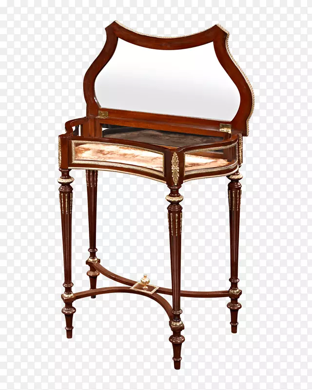 桌子古董家具陈列柜路易十六风格展示桌