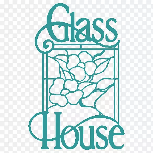 彩色玻璃名片徽标玻璃屋
