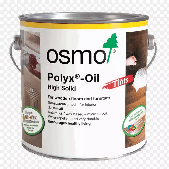 着色和遮阳油木材表面处理木地板.Osmo