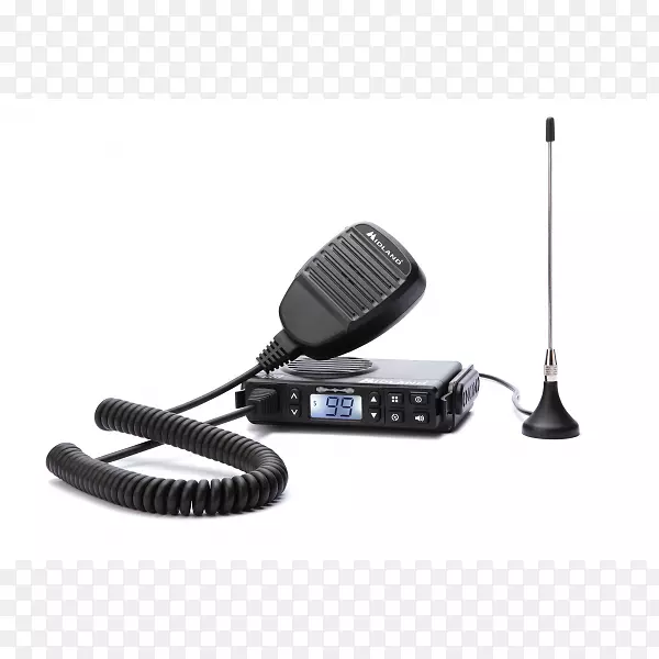 麦克风米德兰无线电pmr 446双向无线电通用移动无线电服务.麦克风