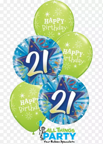 气球生日花束派对礼物-21岁生日