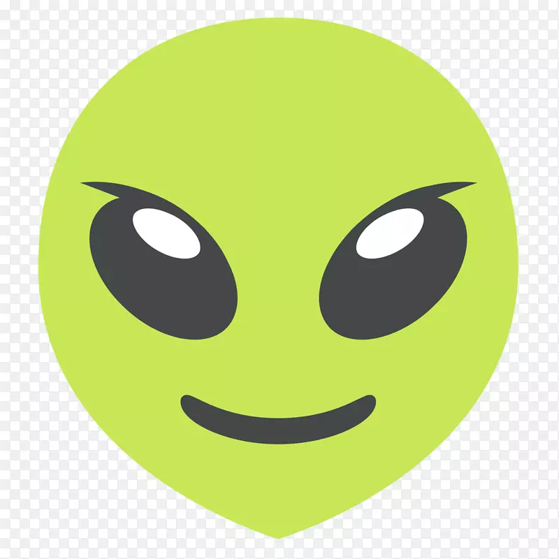 外星表情笑脸外星生命-表情符号