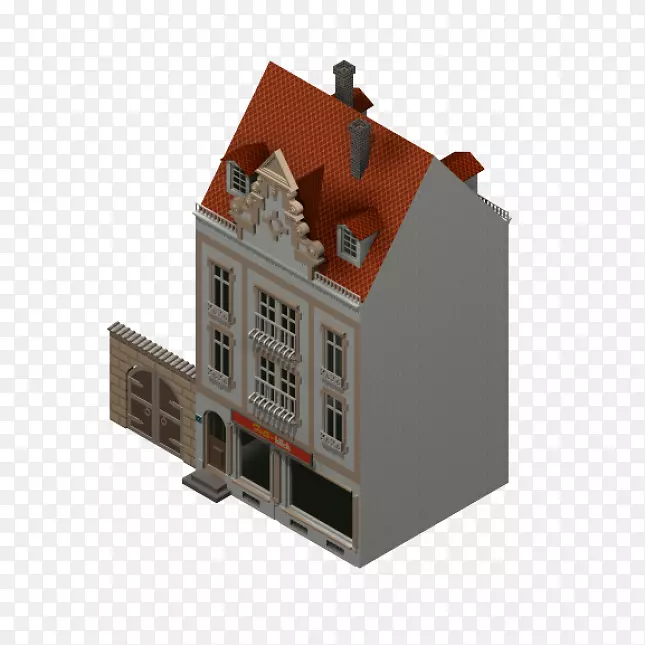 立面-三维模型住宅
