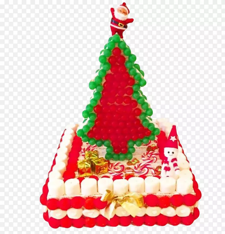圣诞装饰品姜饼屋圣诞树圣诞老人水果蛋糕-圣诞树