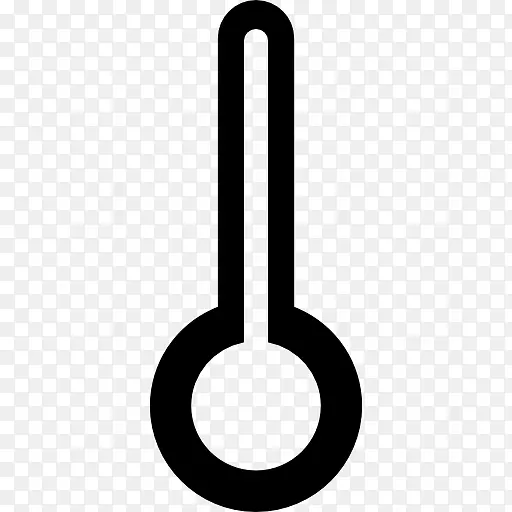 计算机图标温度计用户界面空白温度计