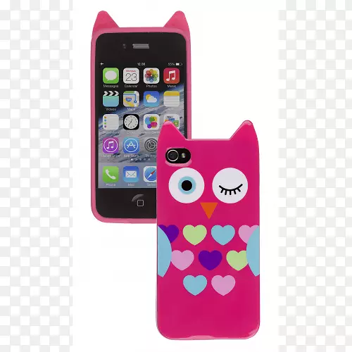 iPhone4s手机猫头鹰手机配件-手机外壳
