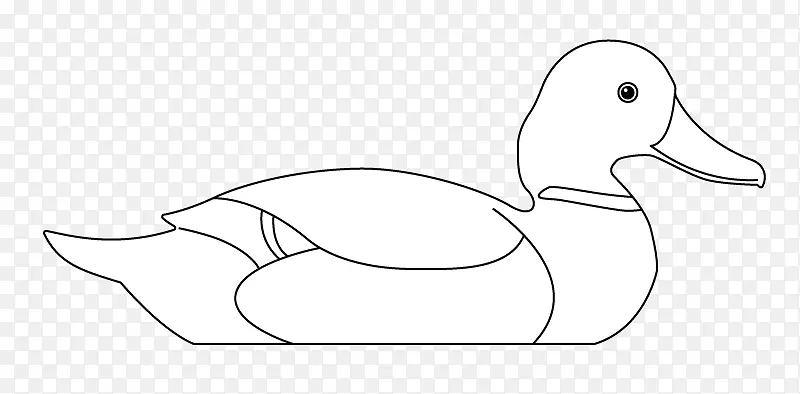 鸭诱饵鹅木雕图案.三维图案