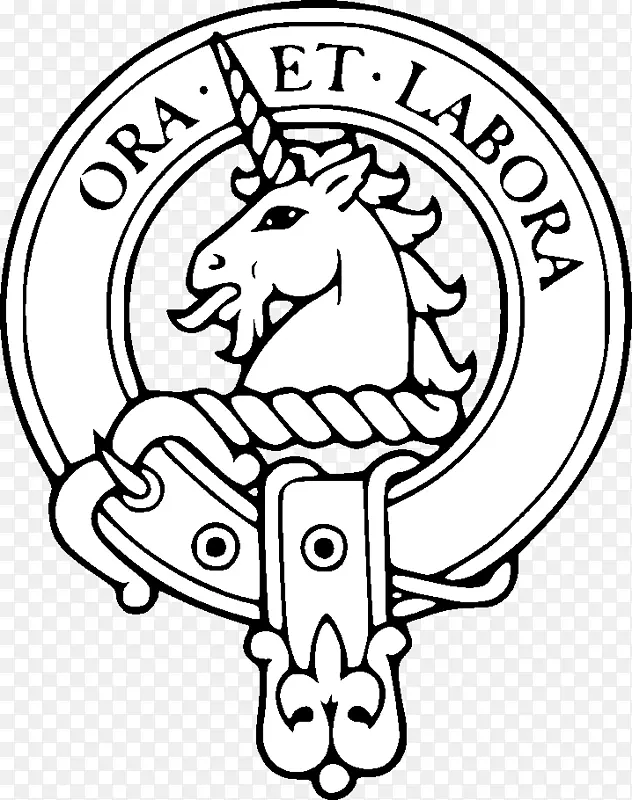 苏格兰徽章苏格兰部落麦克拉伦氏族斯图尔特氏族卡梅隆-家庭